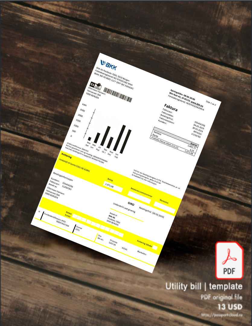 Utility bill | Albanian Power | Albania